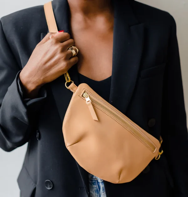 Panoply Leather Sling Bag Stylish Crossbody with Adjustable Strap
