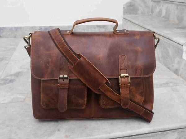 Buy Online Leather Messenger Bag"18-Inch Vintage Handmade Laptop Bag