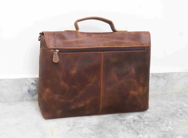 Buy Online Leather Messenger Bag"18-Inch Vintage Handmade Laptop Bag - Image 5
