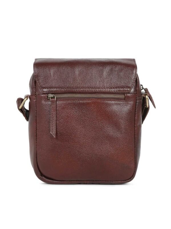Buy Online Panoply Leather Messenger Bag for Men - Inspired Sling Bag With Flap Buckle Closure - Image 2