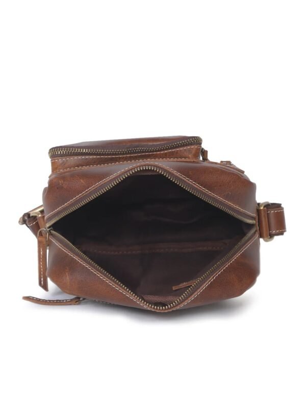 Buy Online Panoply Genuine Leather Messenger Bag - Image 2