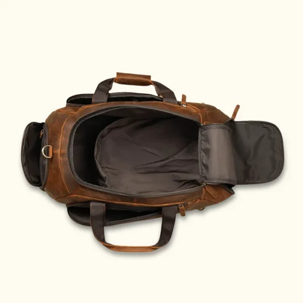 Multifunctional Leather Duffel Backpack for Every Adventure - Image 3