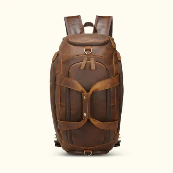 Multifunctional Leather Duffel Backpack for Every Adventure - Image 5