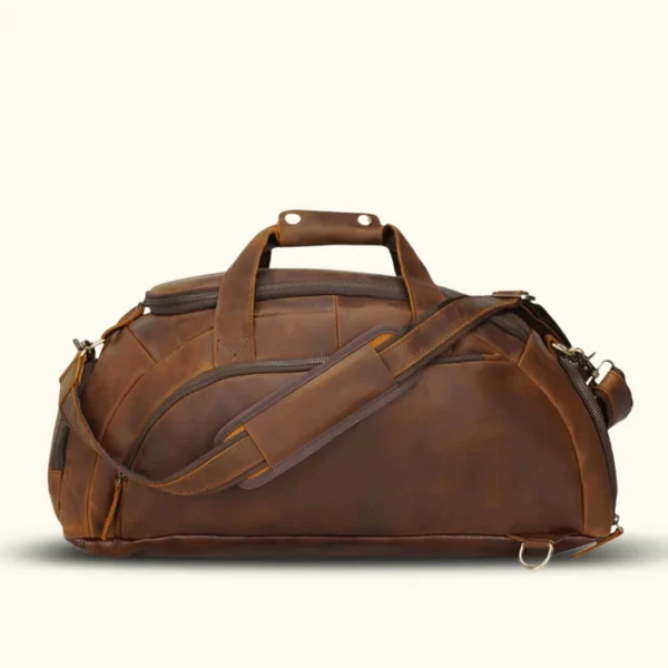 Multifunctional Leather Duffel Backpack for Every Adventure - Image 6