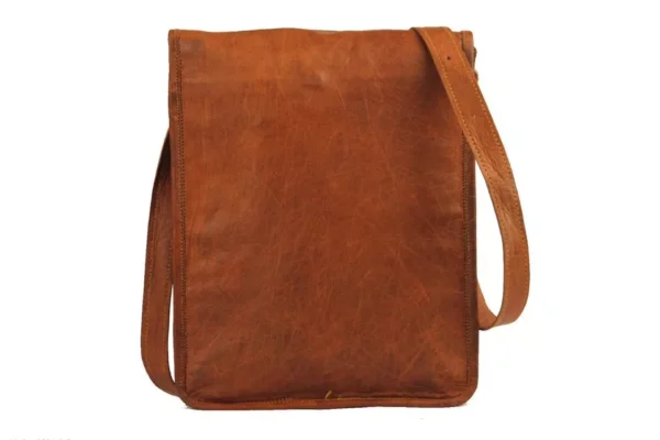 Buy Online Leather Messenger Bag – Handmade Satchel Shoulder Bag - Image 3
