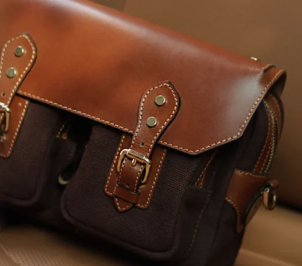 Buy Online Handcrafted Leather Messenger Bag - Image 2