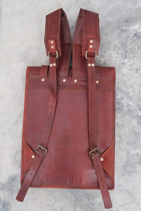 Buy Online Simplified Military Design Premium Leather Bag For Men - Image 5