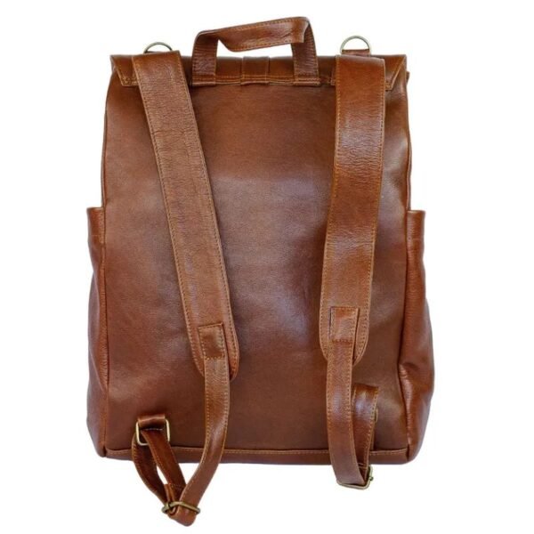 Buy Online Leather Backpack - Perfect Baby Bag for Travel - Image 3