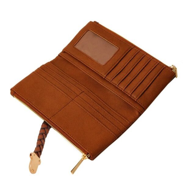 Personalized Women's Leather Wallet | Custom Monogram Engraved Wallet | Perfect Gift for Her - Image 2