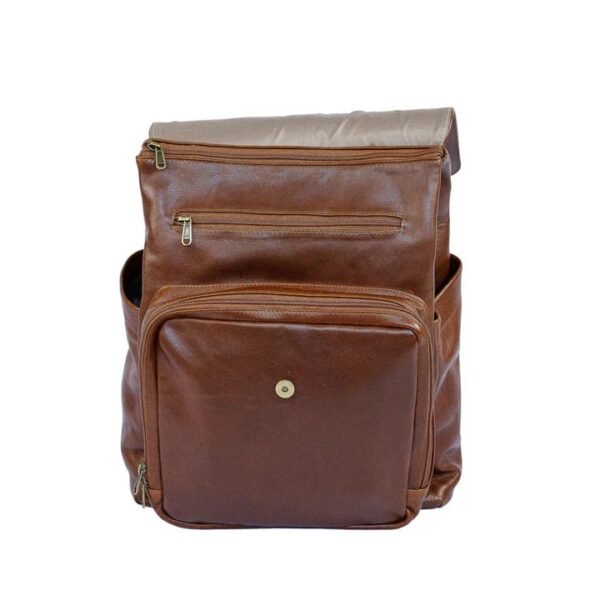 Buy Online Leather Backpack - Perfect Baby Bag for Travel - Image 5