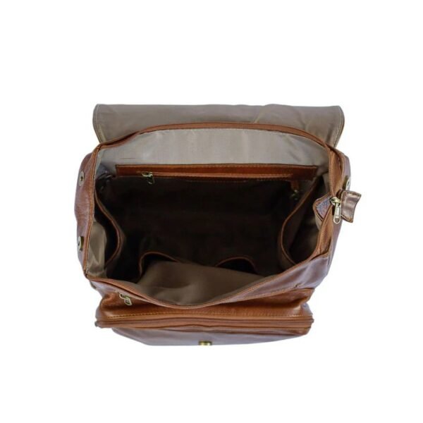 Panoply leather messenger bag