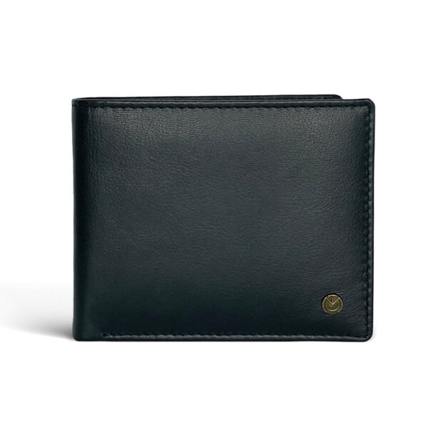 Black Leather Bi-Fold Leather Wallet for Men | Sleek & Stylish Everyday