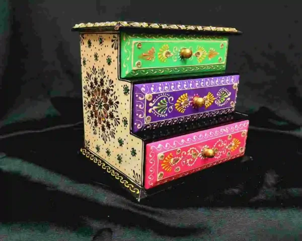 buy online antique wooden handicraft drawer at panoply