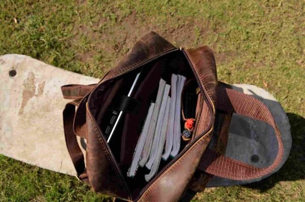 Nomad Luxe Panoply Leather Traveler's Bag – Timeless Elegance for Every Journey - Image 5