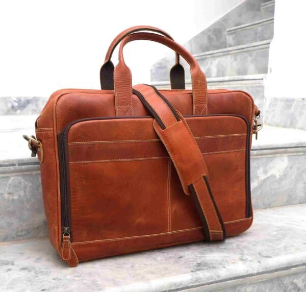 Vintage Handmade Panoply Leather Satchel Bag – Office, Travel & Messenger Bag
