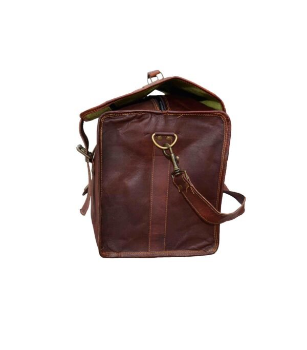 Personalized & Handcrafted Premium Panoply Leather Duffel Bag with Shoe Compartment - Image 8