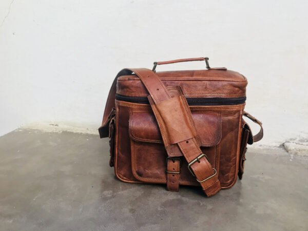 Panoply Vintage Leather Handmade Camera Bag | Shoulder Satchel Bag for Cameras - Image 12