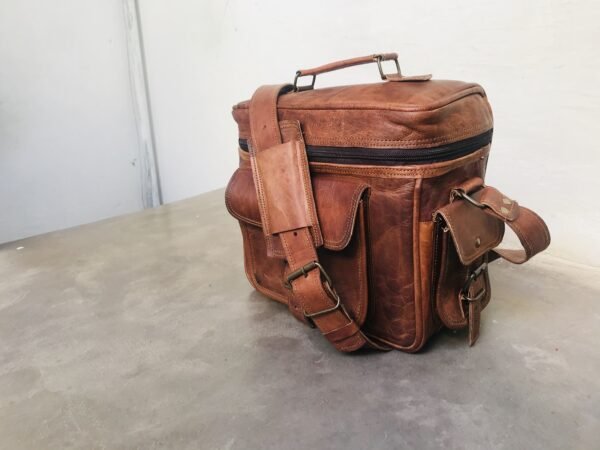Panoply Vintage Leather Handmade Camera Bag | Shoulder Satchel Bag for Cameras - Image 13