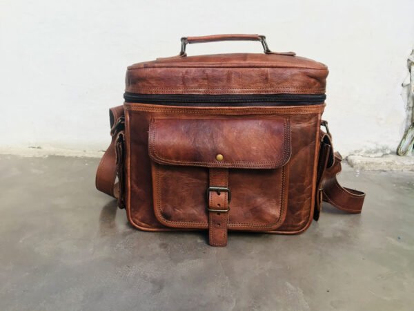 Panoply Vintage Leather Handmade Camera Bag | Shoulder Satchel Bag for Cameras - Image 14