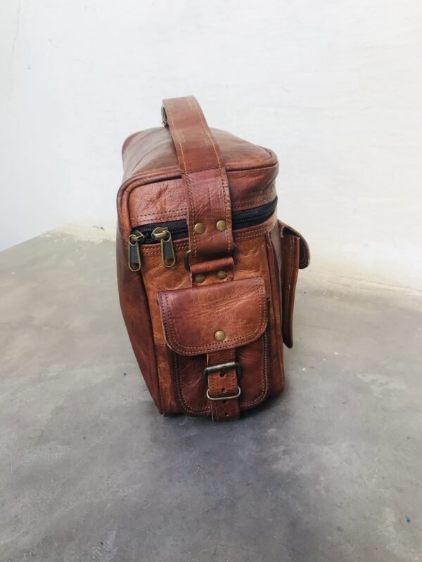 Panoply Vintage Leather Handmade Camera Bag | Shoulder Satchel Bag for Cameras - Image 15