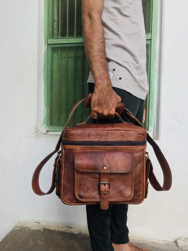 Panoply Vintage Leather Handmade Camera Bag | Shoulder Satchel Bag for Cameras - Image 17