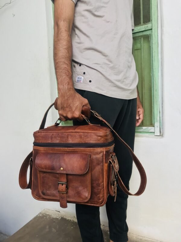 Panoply Vintage Leather Handmade Camera Bag | Shoulder Satchel Bag for Cameras - Image 18