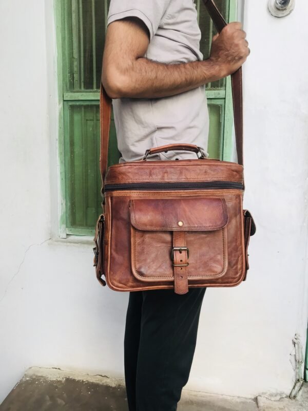 Panoply Vintage Leather Handmade Camera Bag | Shoulder Satchel Bag for Cameras - Image 19