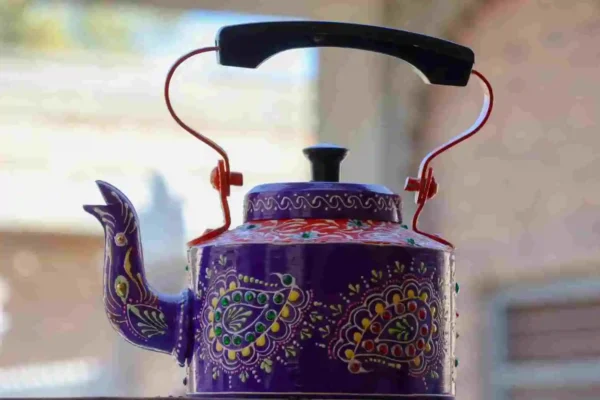 Panoply Handmade traditional wooden kettle Rajasthani handicrafts. - Image 3