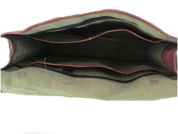 Original PanoplVintage Leather Handmade Messenger Crossbody Bag - Image 4