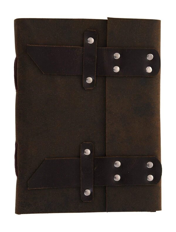 Panoply Vintage Handmade Leather Journal with Buckle Closure