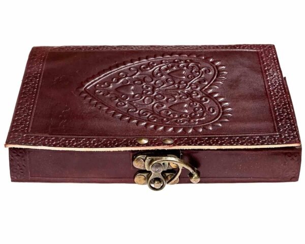 Panoply Vintage Heart Embossed Leather Journal Notebook Diary For Women