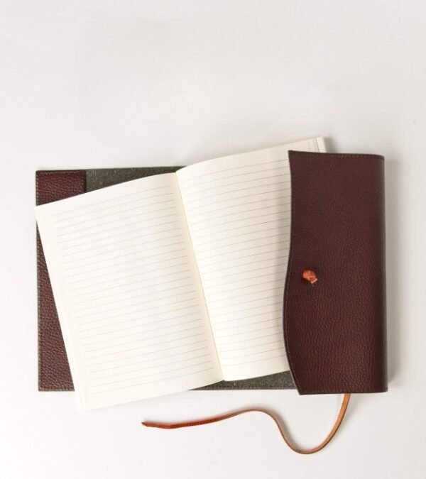 Panoply Vintage Handmade Leather Elastic Tie Journal - Image 6