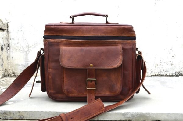 Panoply Vintage Leather Handmade Camera Bag | Shoulder Satchel Bag for Cameras