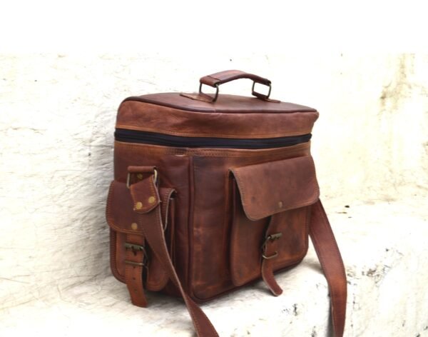 Panoply Vintage Leather Handmade Camera Bag | Shoulder Satchel Bag for Cameras - Image 2