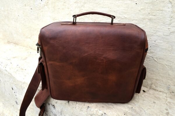 Panoply Vintage Leather Handmade Camera Bag | Shoulder Satchel Bag for Cameras - Image 6