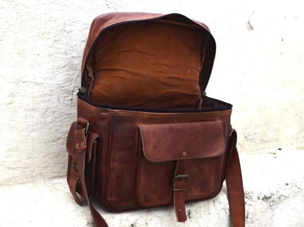 Panoply Vintage Leather Handmade Camera Bag | Shoulder Satchel Bag for Cameras - Image 10