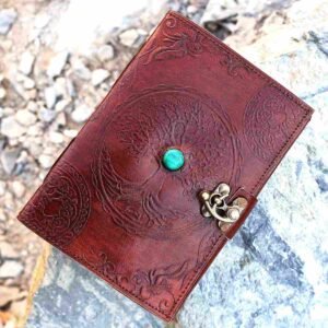 Panoply Vintage Leather Journal – Embossed Tree Design, Eco-Friendly & Handmade