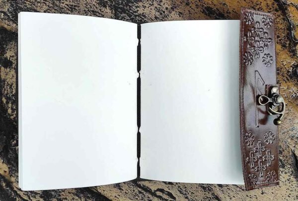 Panoply Vintage Leather Journal – Embossed Tree Design, Eco-Friendly & Handmade - Image 5