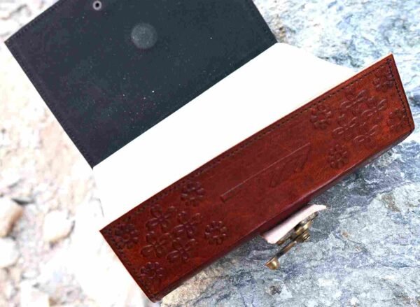 Panoply Vintage Leather Journal – Embossed Tree Design, Eco-Friendly & Handmade - Image 4