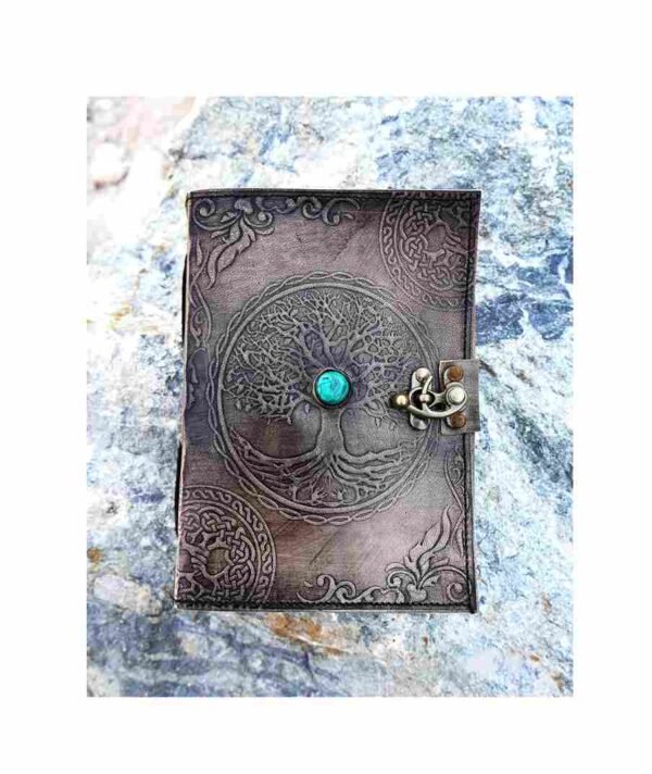 Panoply Vintage Leather Journal – Embossed Tree Design, Eco-Friendly & Handmade - Image 6