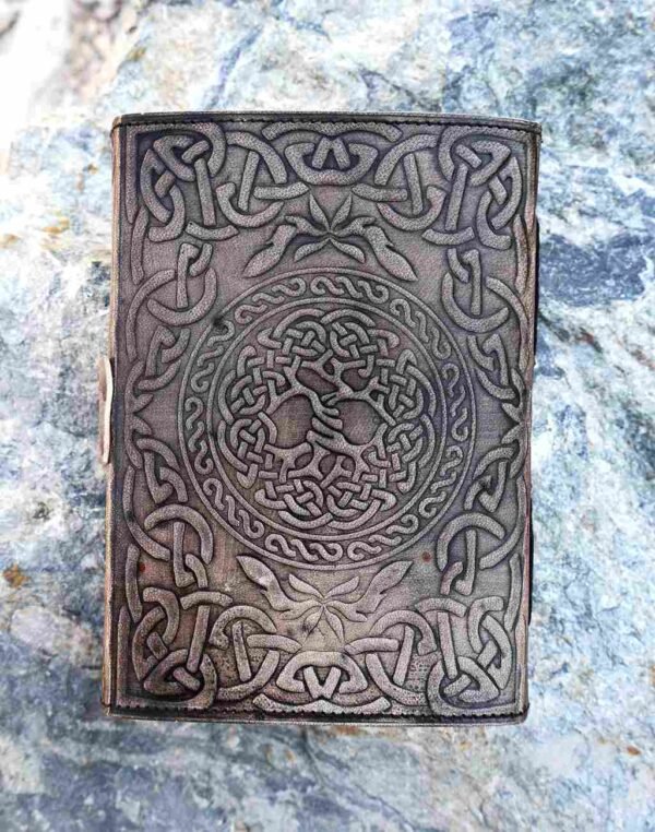 Panoply Vintage Leather Journal – Embossed Tree Design, Eco-Friendly & Handmade - Image 8