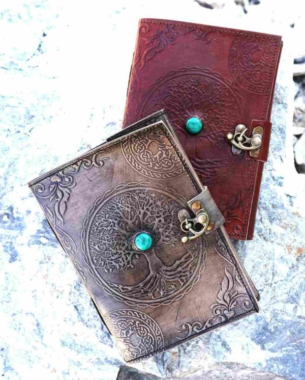 Panoply Vintage Leather Journal – Embossed Tree Design, Eco-Friendly & Handmade - Image 10