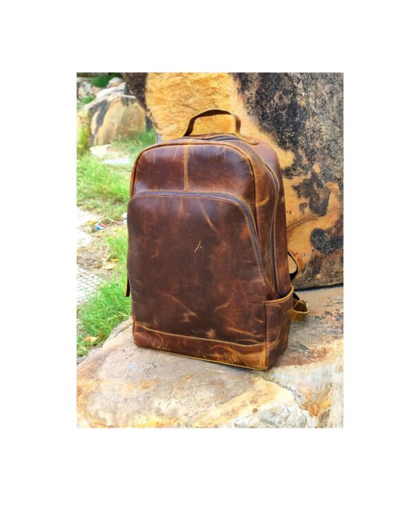 Panoply Vintage Leather Handmade Backpack for School, College and Travel