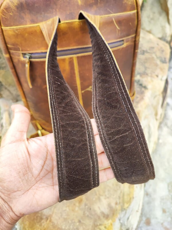 Panoply Vintage Leather Handmade Backpack for School, College and Travel - Image 6