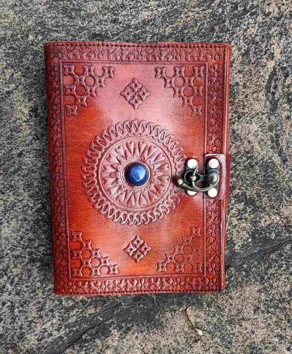 Panoply Vintage Leather Journal with Dragon Design