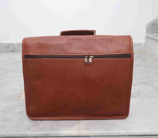 Panoply Vintage Leather Handmade Briefcase | Office Laptop Bag - Image 4