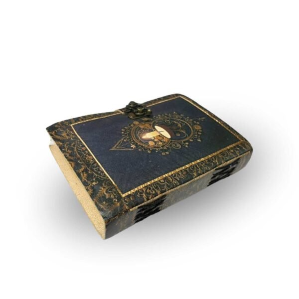 Panoply Vintage Leather Journal – Handmade, Eco-Friendly, Antique Lamp Design