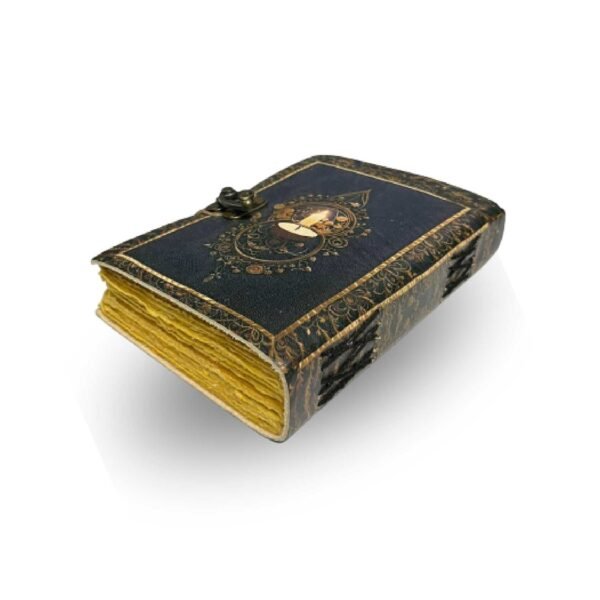 Panoply Vintage Leather Journal – Handmade, Eco-Friendly, Antique Lamp Design