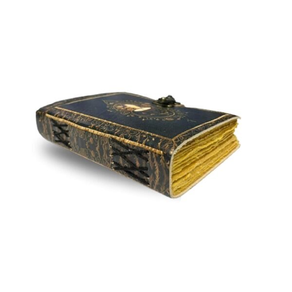 Panoply Vintage Leather Journal – Handmade, Eco-Friendly, Antique Lamp Design
