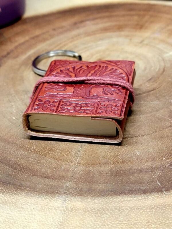 Panoply Vintage Leather Mini Journal with Keychain